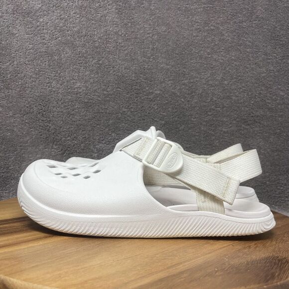 CHACO Chillos Women's Size 9 White Adjustable Strap Closed Toe Sandals Clogs - Picture 3 of 8